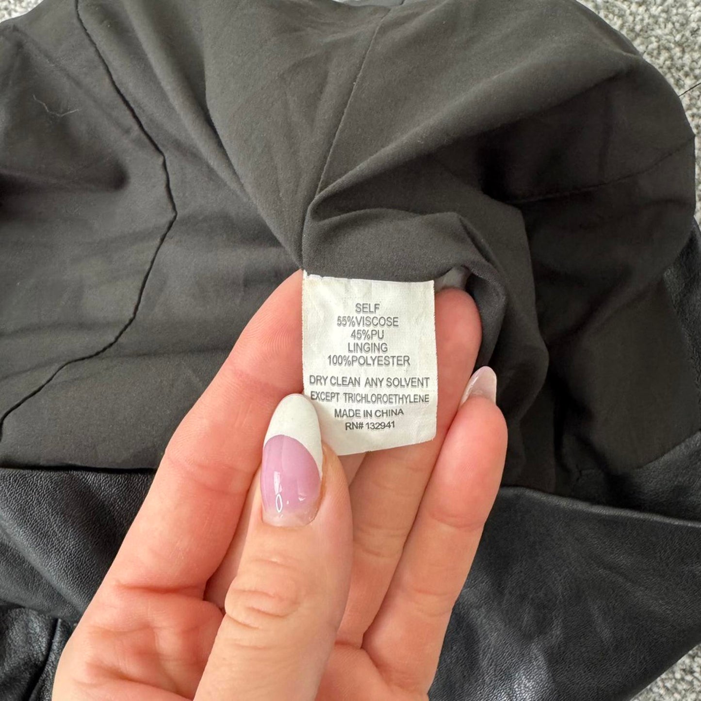 Amanda Uprichard faux leather mini dress