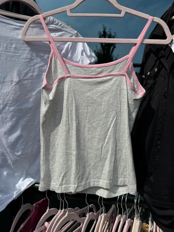 Y2K vinatge slogan cami top