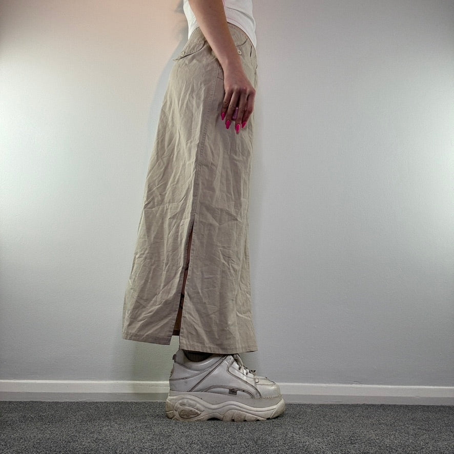 Y2K cargo maxi skirt