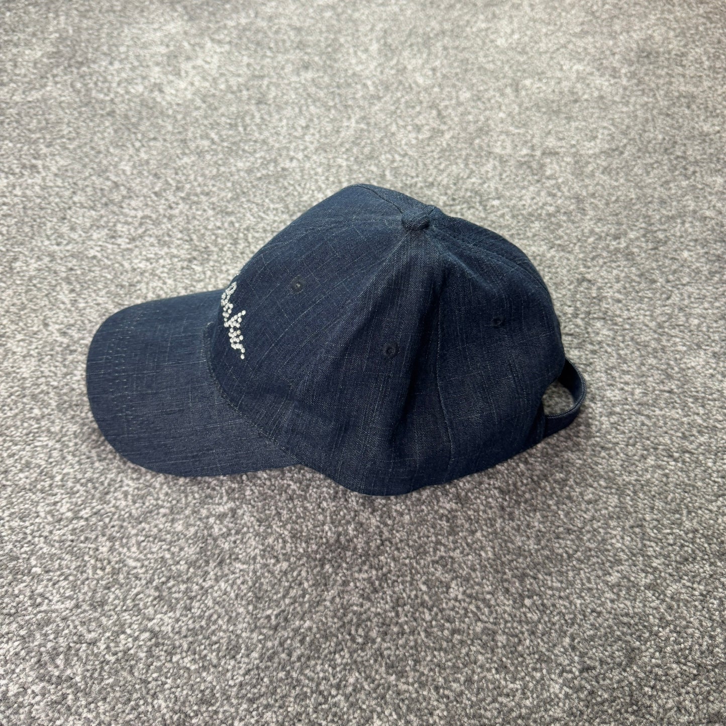 Y2K vintage Ted Baker dark denim rhinestone cap