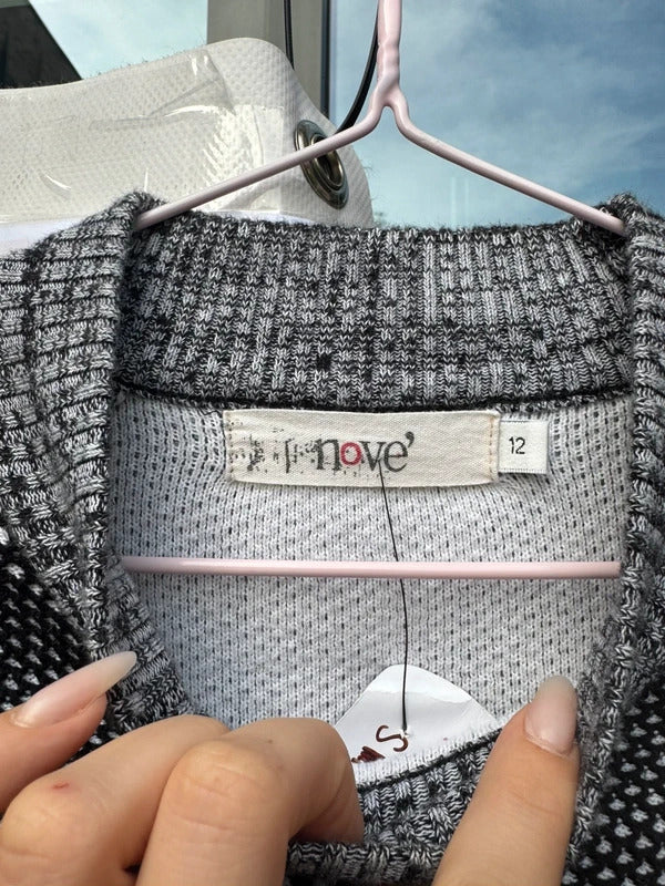 Y2K vintage 3/4 sleeve knit jumper round neck