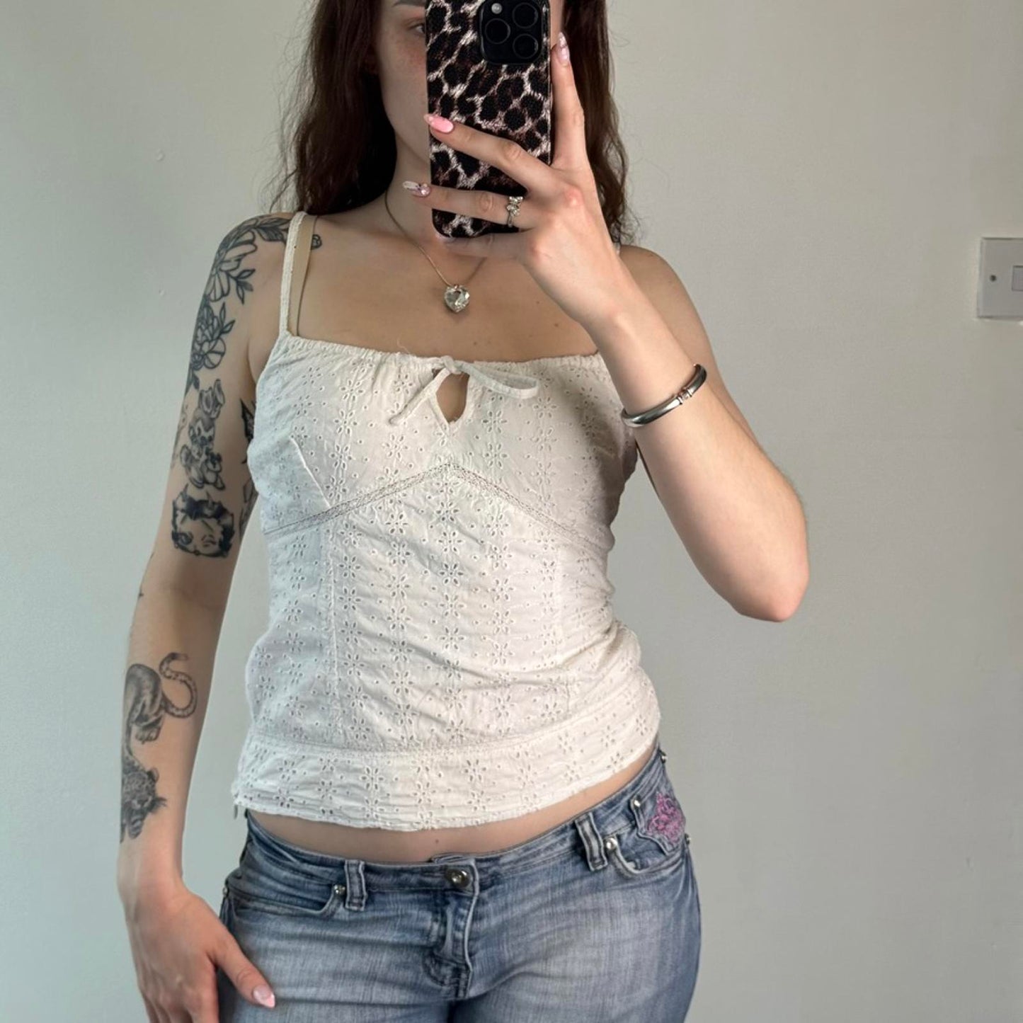 Y2K vintage coquette floral embroidery boho cami top summer square neck bust