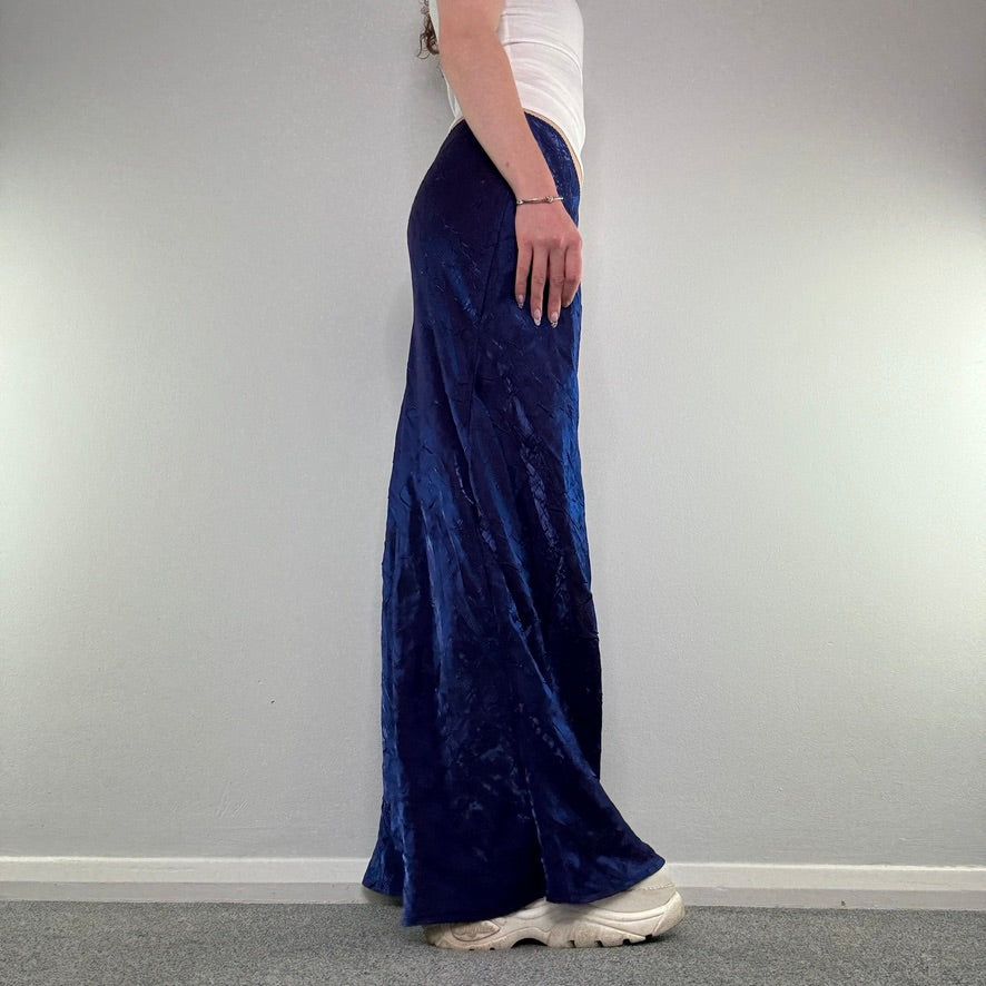 90s Y2K iridescent maxi skirt