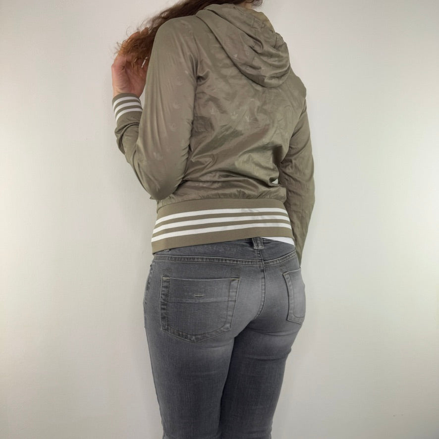 Y2K vintage Adidas zip up lightweight hoodie jacket