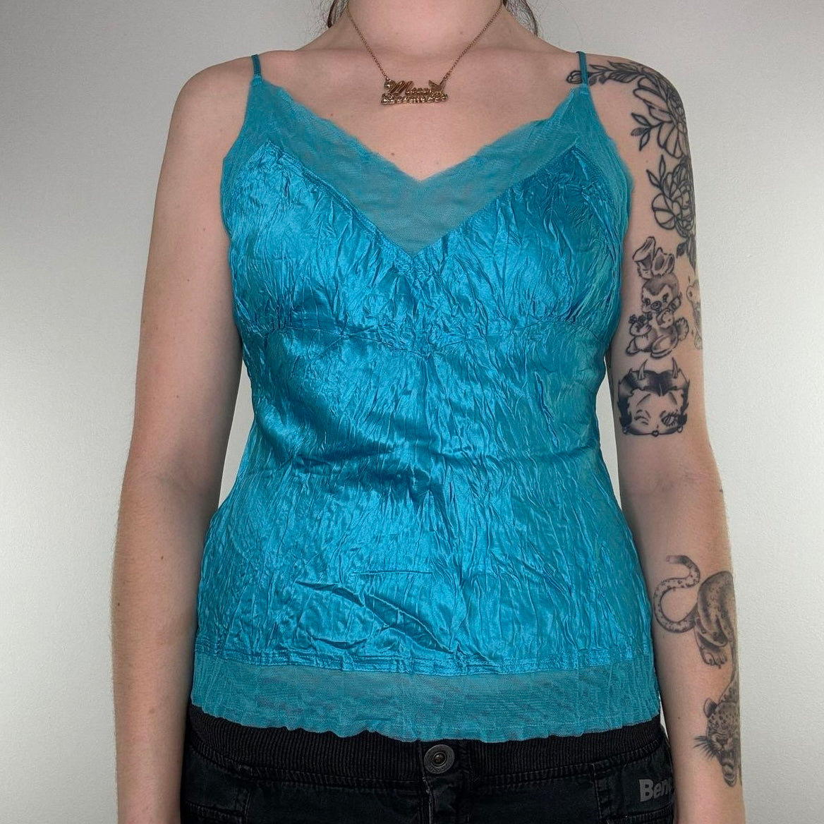 Y2K vintage silk cami top