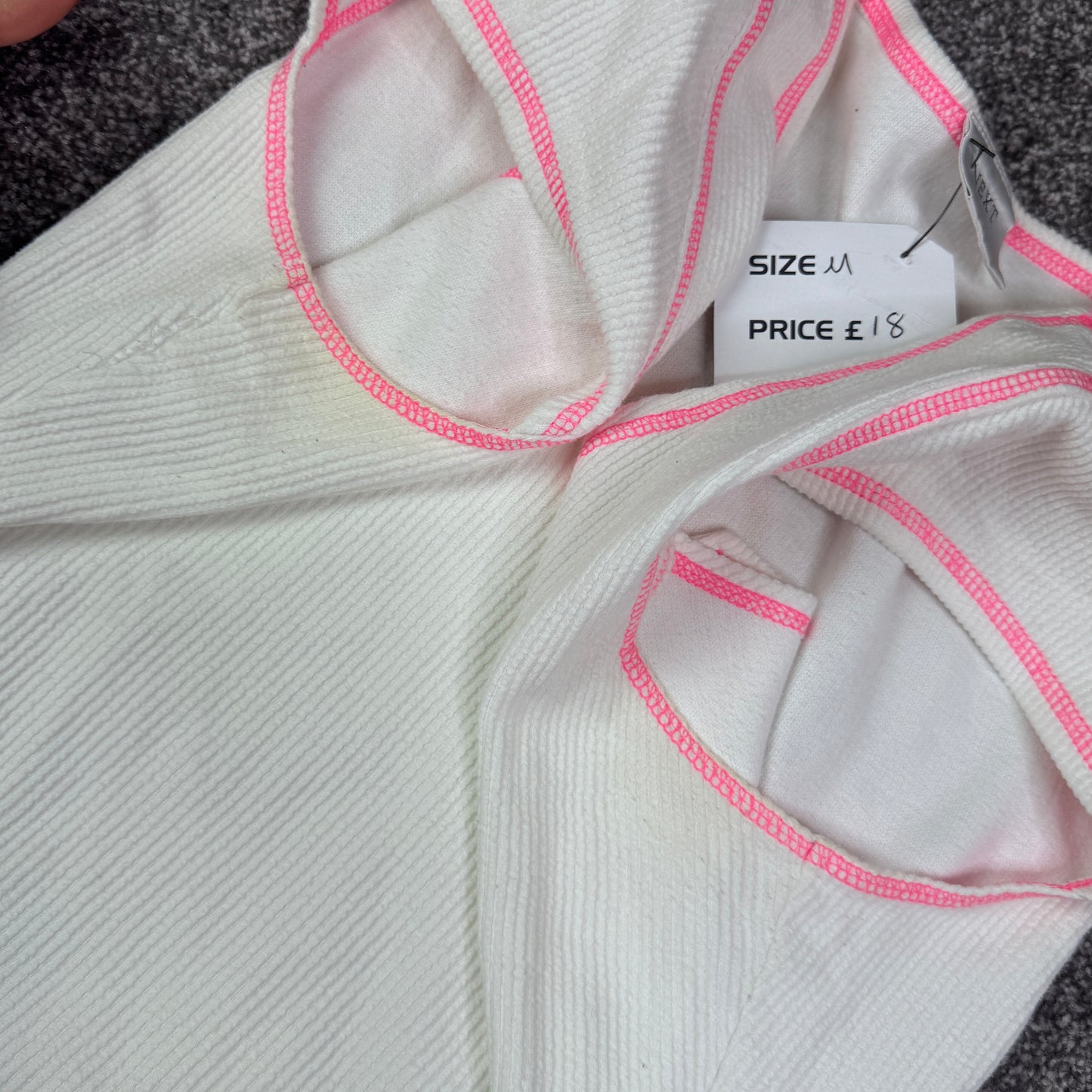 Y2K vintage ribbed sporty t shirt