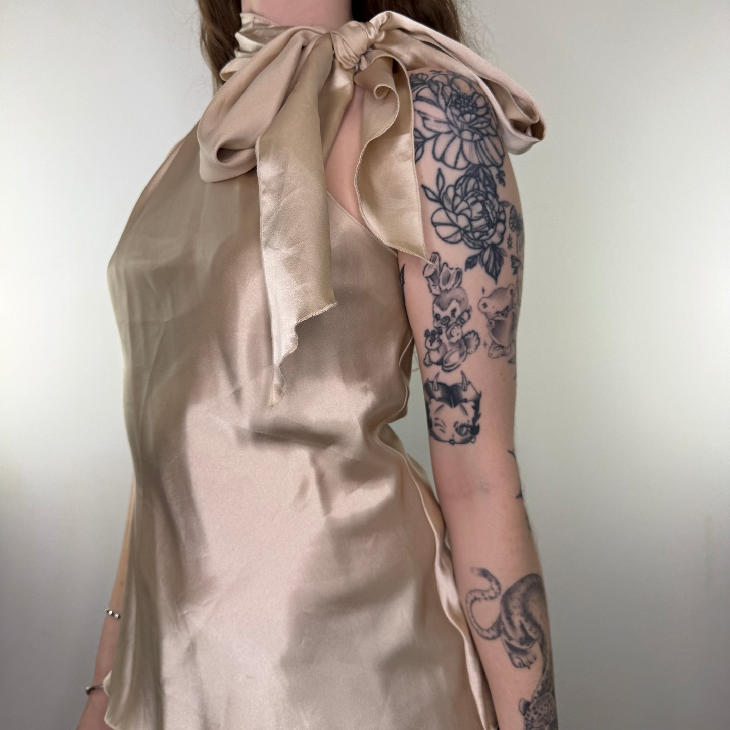 Y2K vintage Morgan De Toi halter neck floaty top