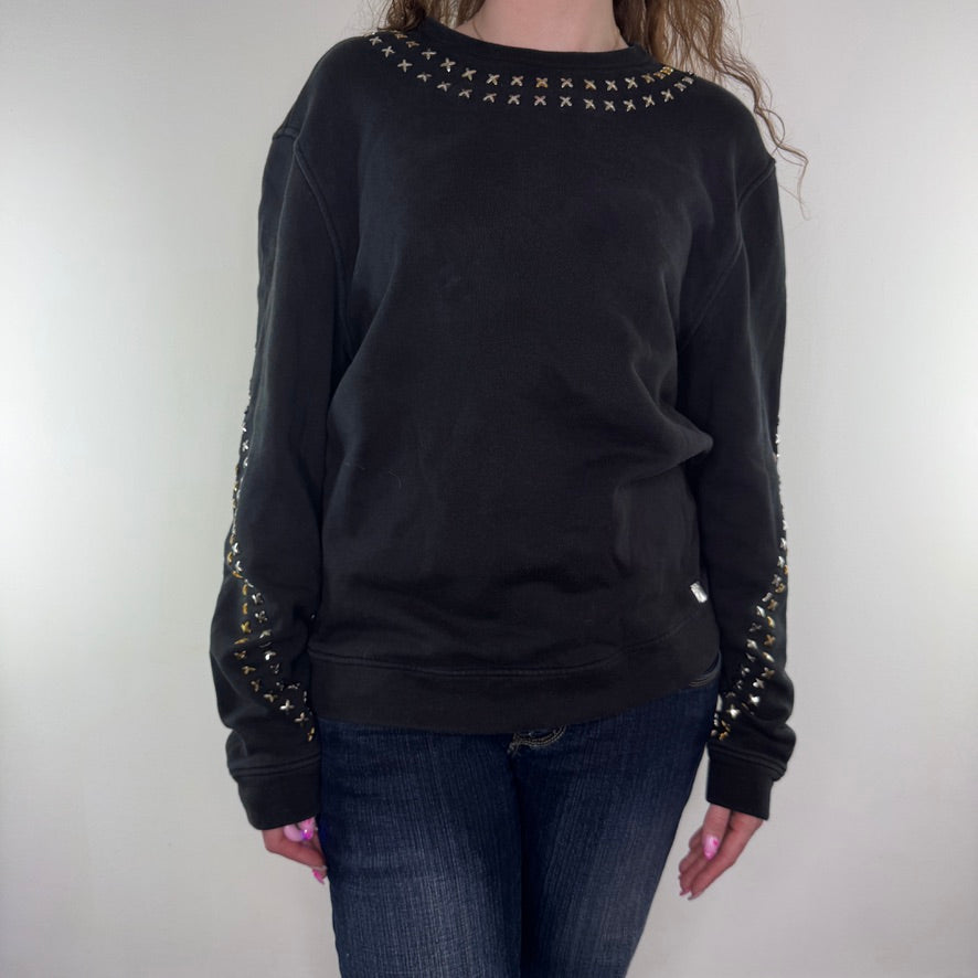 Versace Collection sweatshirt embellished metal cross