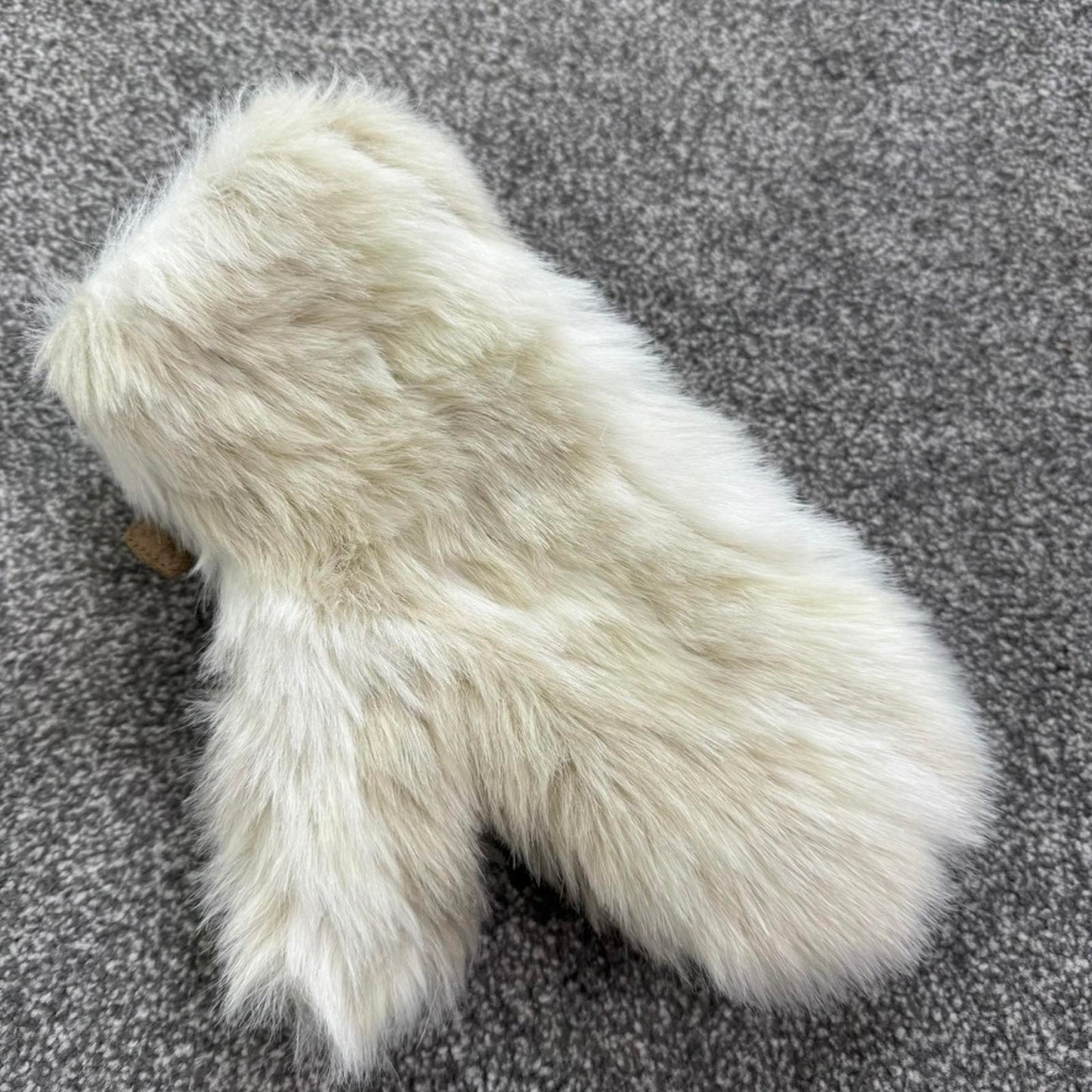 Y2K vintage faux fur mittens