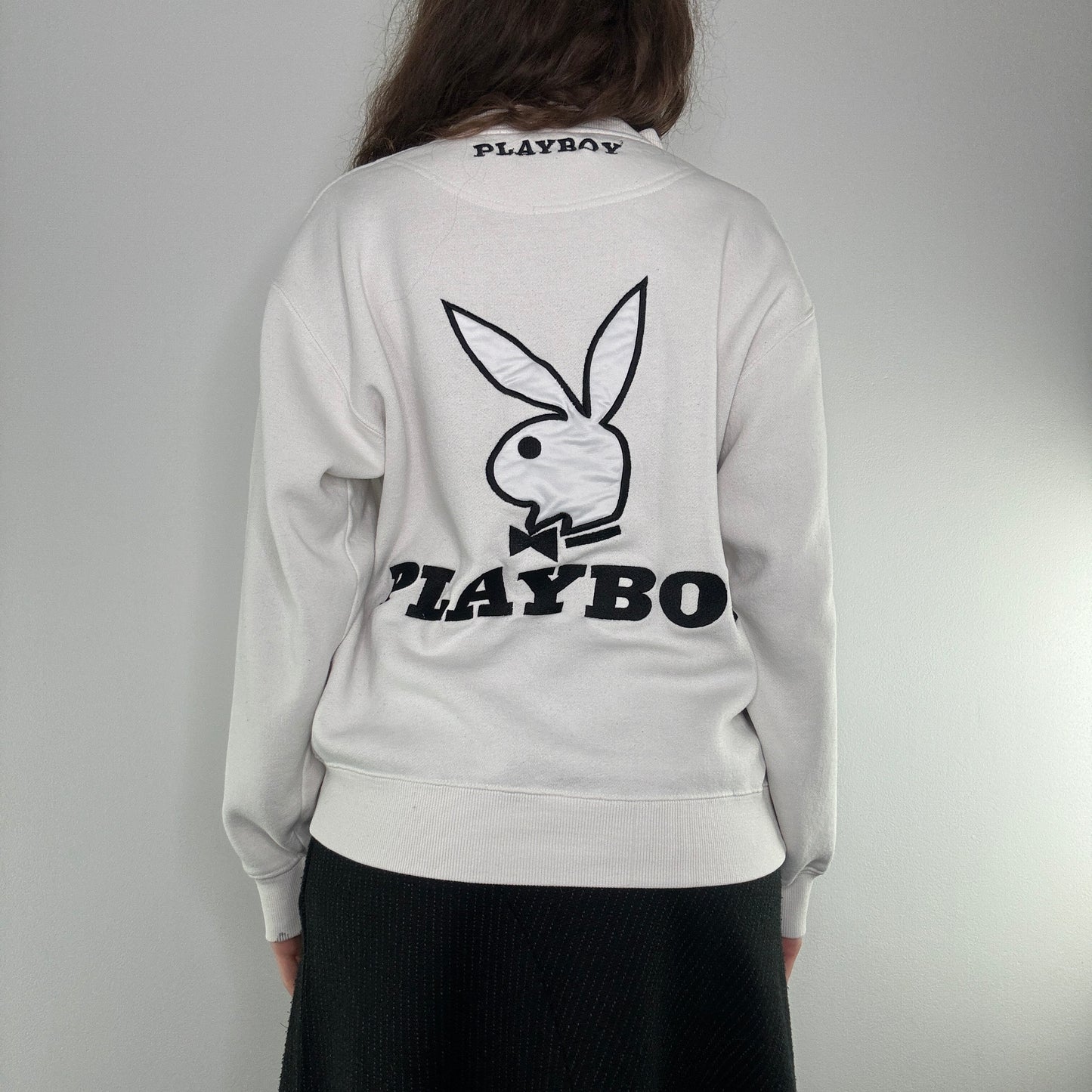 Vintage 90s Y2K Playboy embroidered jumper