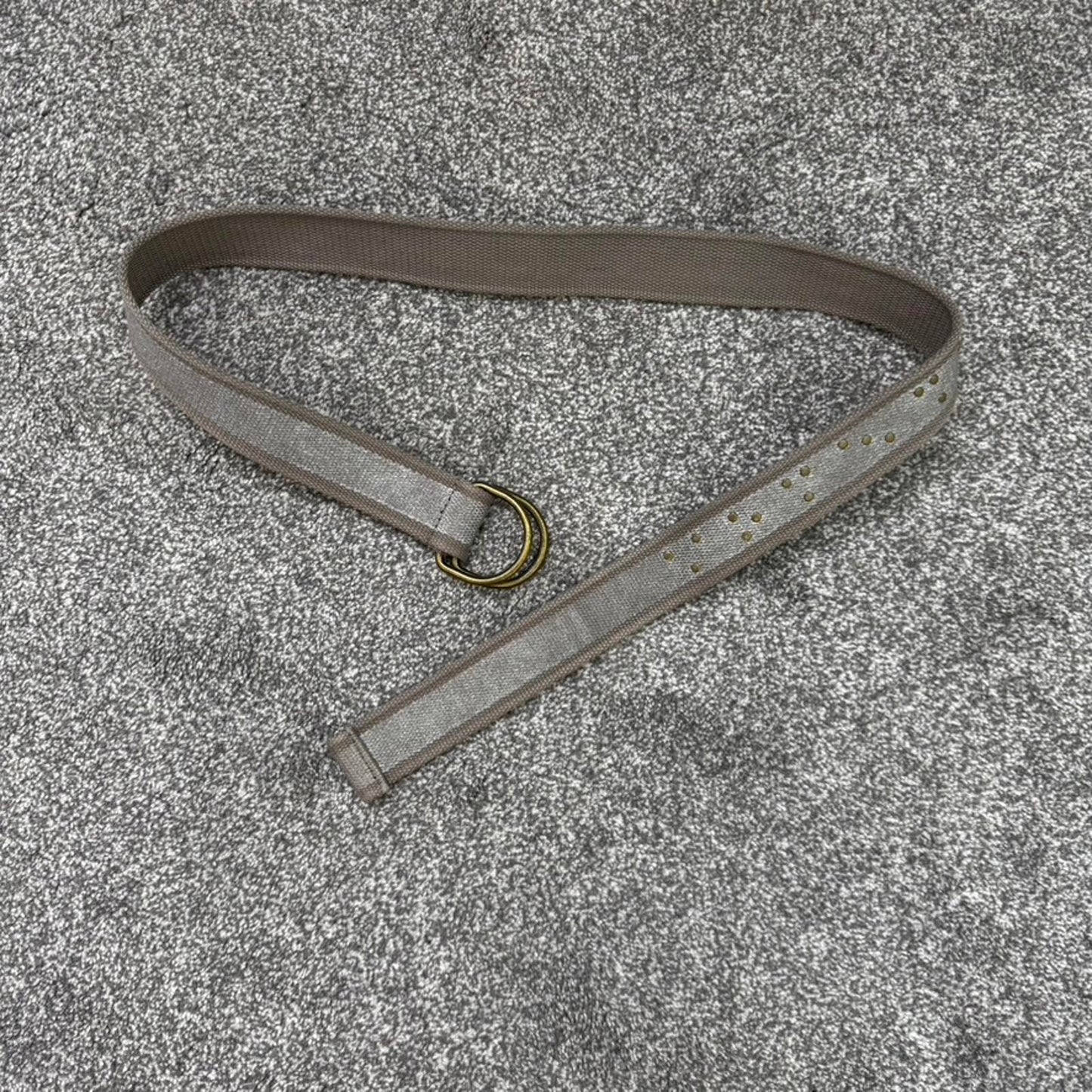Y2K vintage canvas studded belt d ring sparkly adjustable
