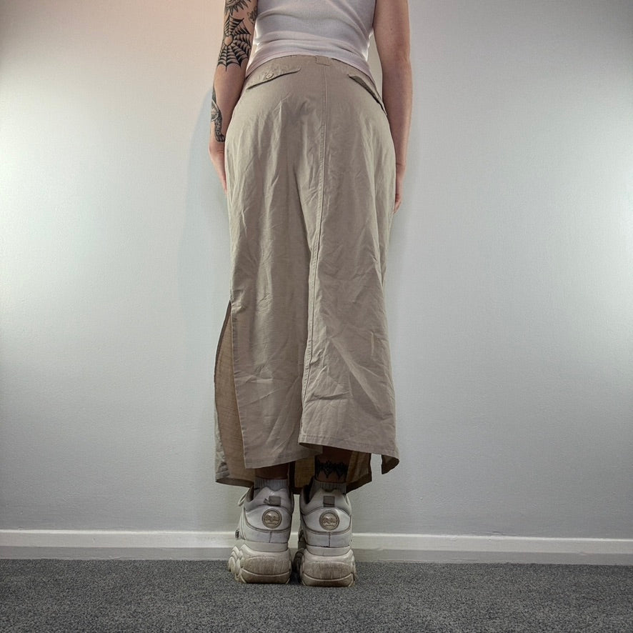 Y2K cargo maxi skirt