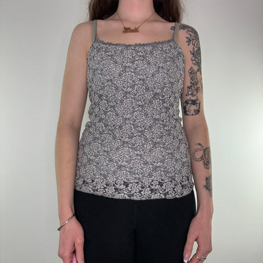 Y2K floral cami top