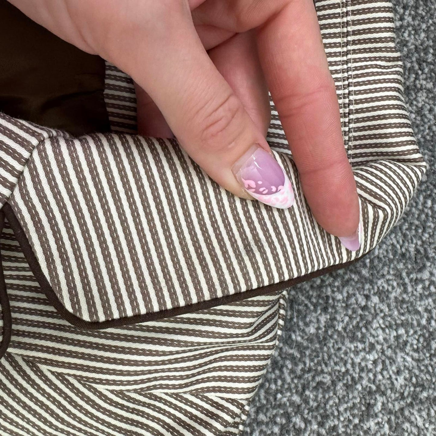 Y2K vintage short sleeve button up blazer pinstripe jacket ruched puff pea coat