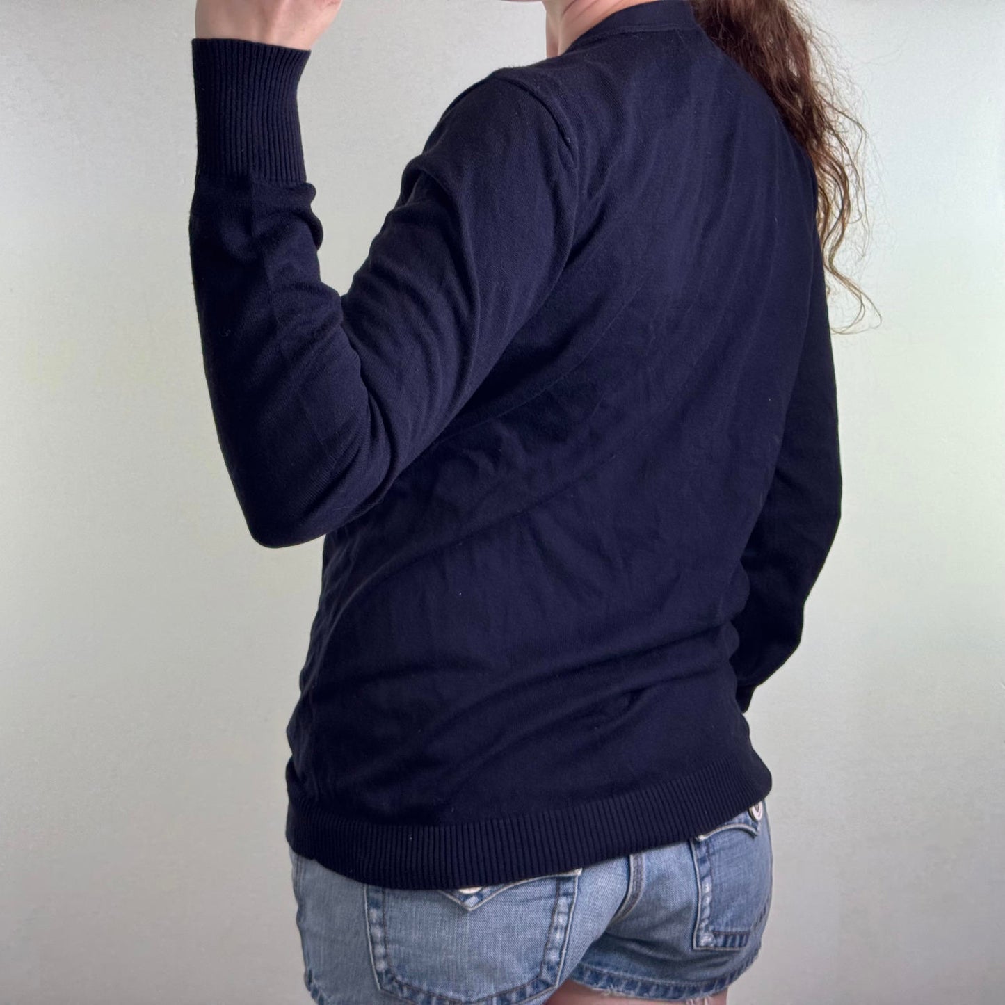 Ralph Lauren Polo Jeans Co button up cardigan V neck thin knit long sleeve