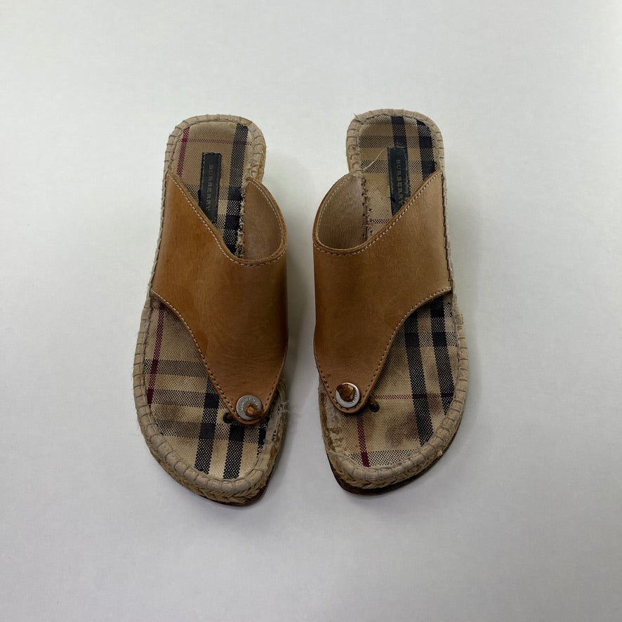 Y2K Burberry wedges