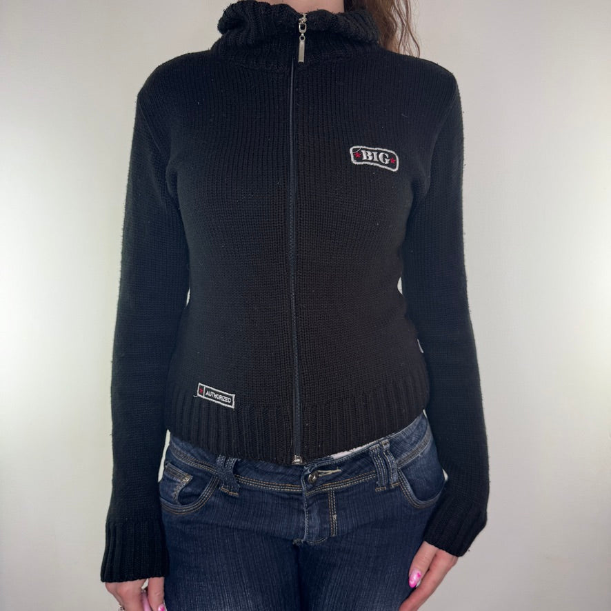 Y2K vintage knit zip up jumper