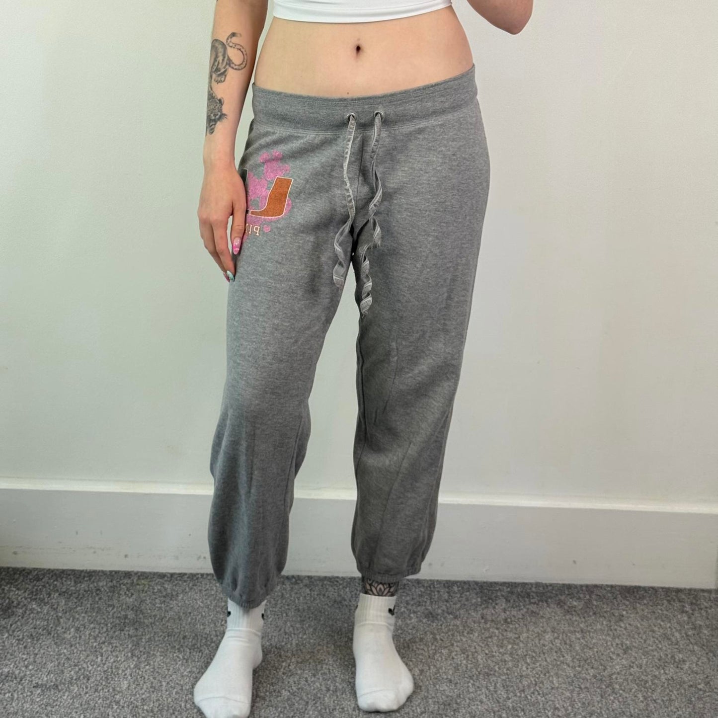 Y2K vintage Victoria's Secret PINK 5th & Ocean capri cropped jogging bottoms