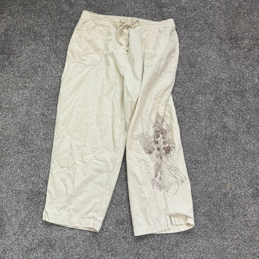 Y2K vintage lightweight cropped trousers