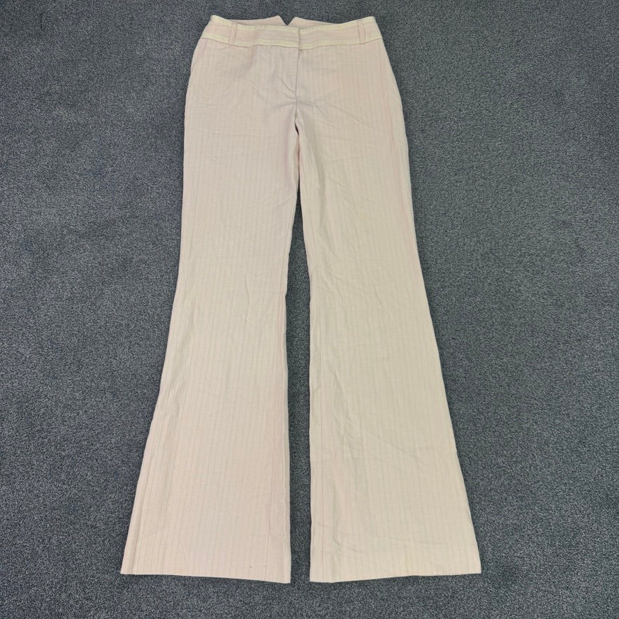 Y2K vintage low rise trousers pinstripe formal office bootcut flare