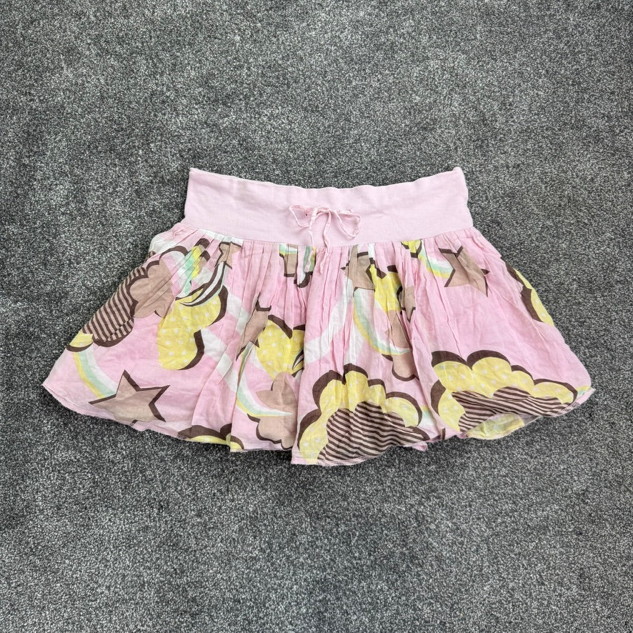 Y2K vintage kawaii mini skirt low rise star heart bow floaty puff harajuku