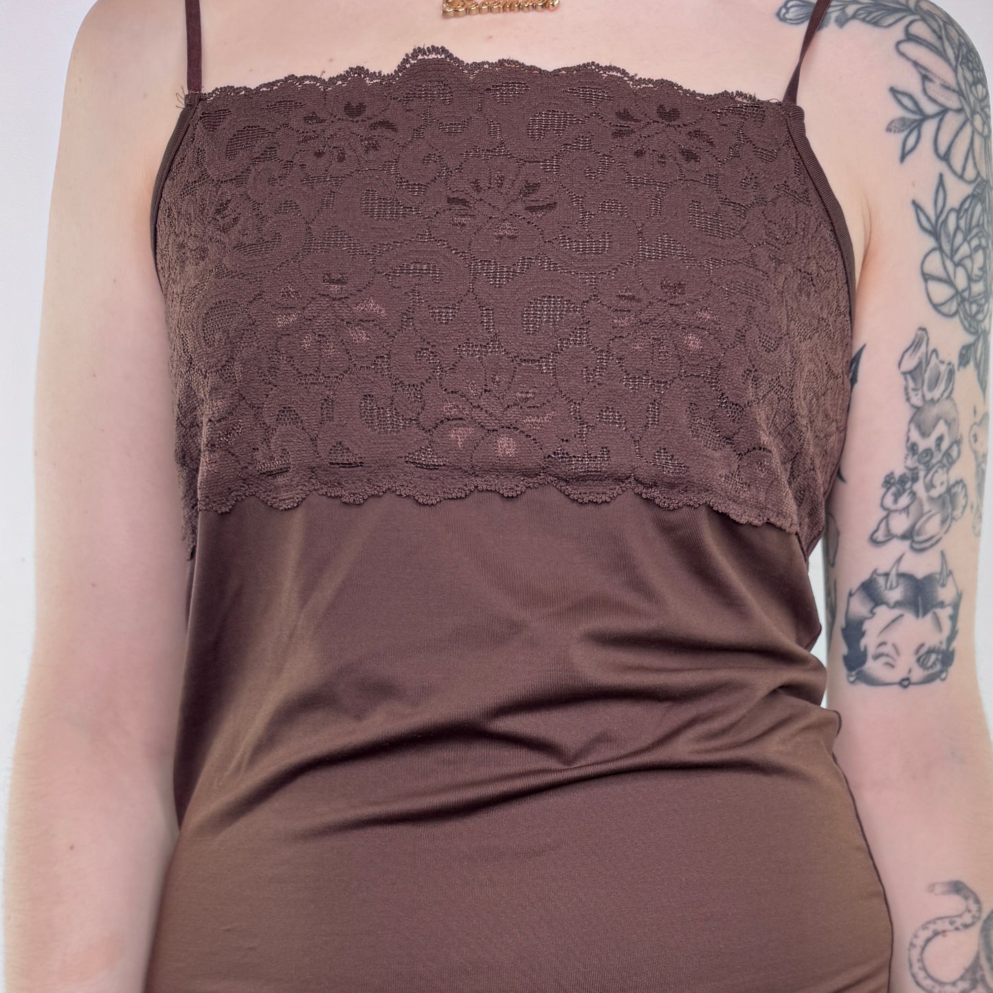 Y2K vintage slinky floral cami top