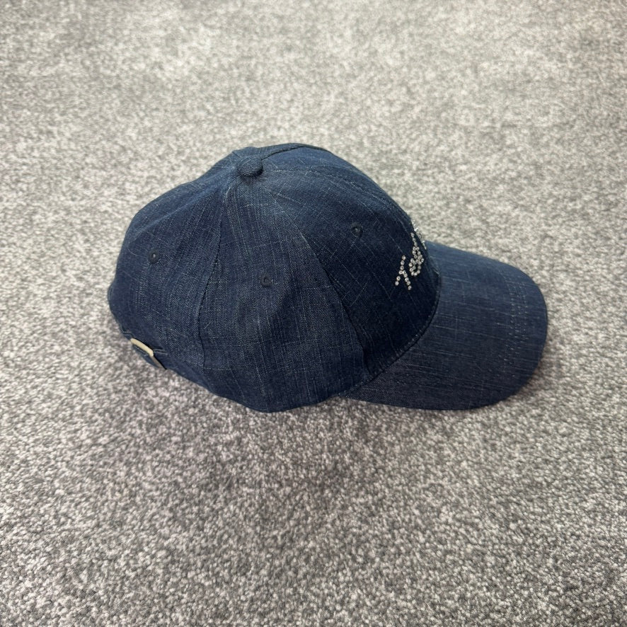 Y2K vintage Ted Baker dark denim rhinestone cap