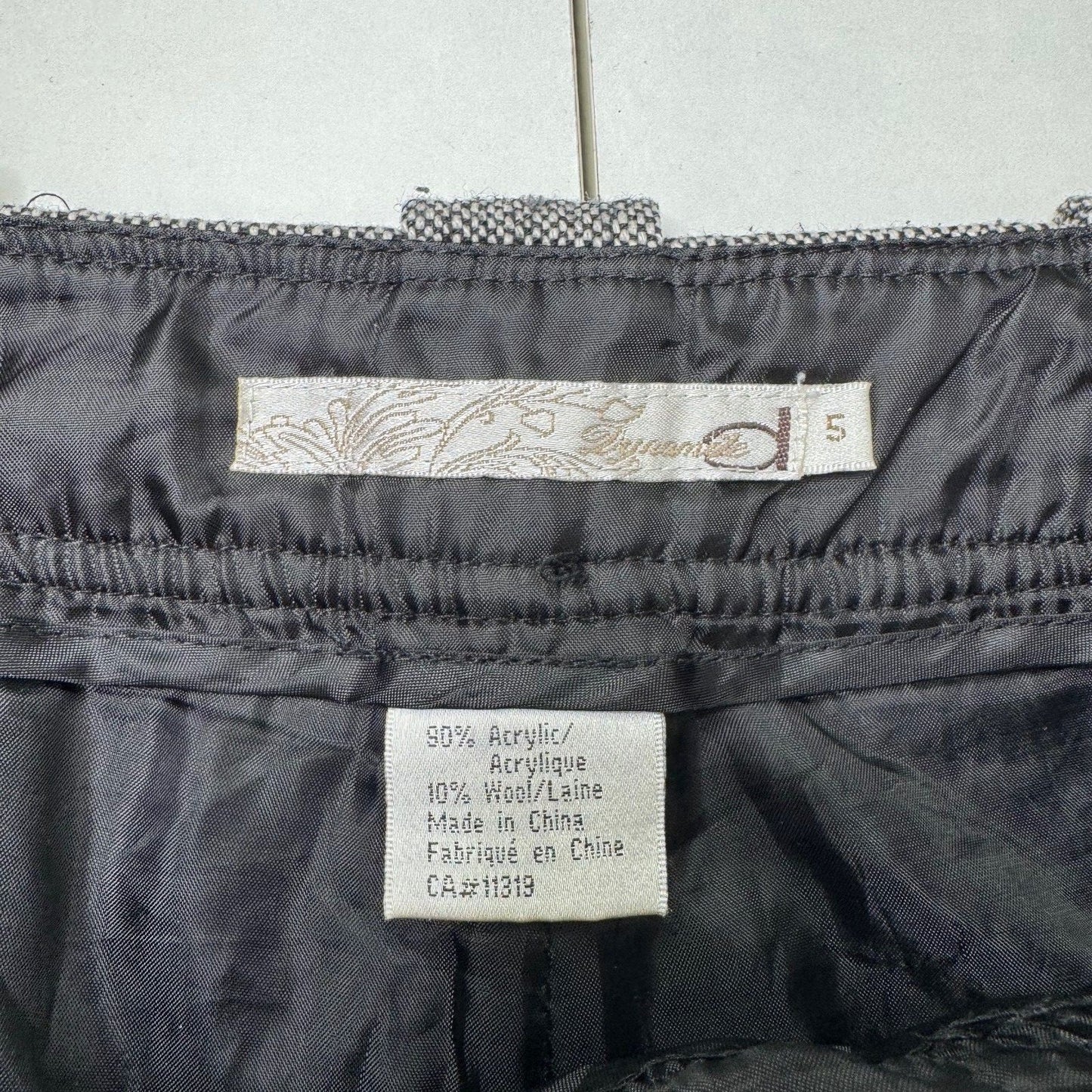 Y2K vintage tailored bootcut trousers low rise pants wool blend tweed formal