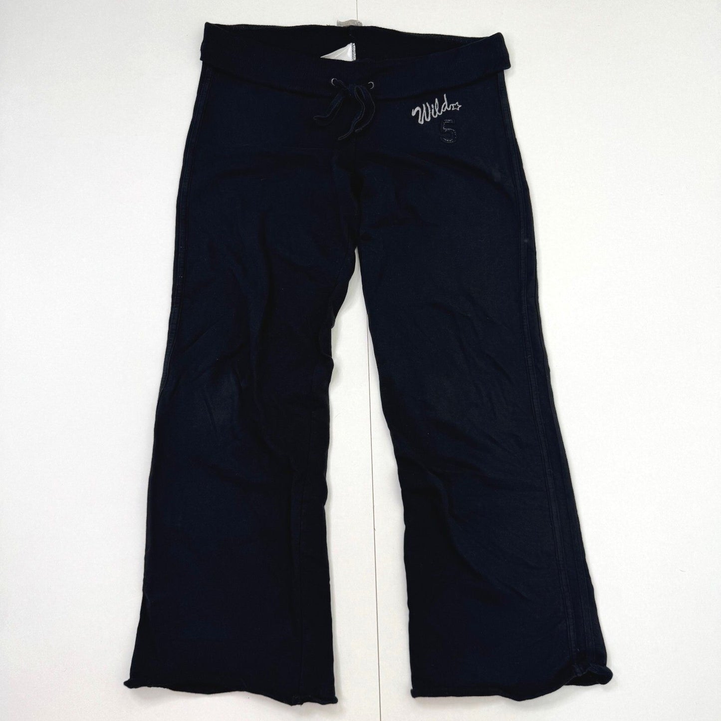 Y2K vintage fold over waistband tracksuit bottoms flare baggy Las Vegas low rise