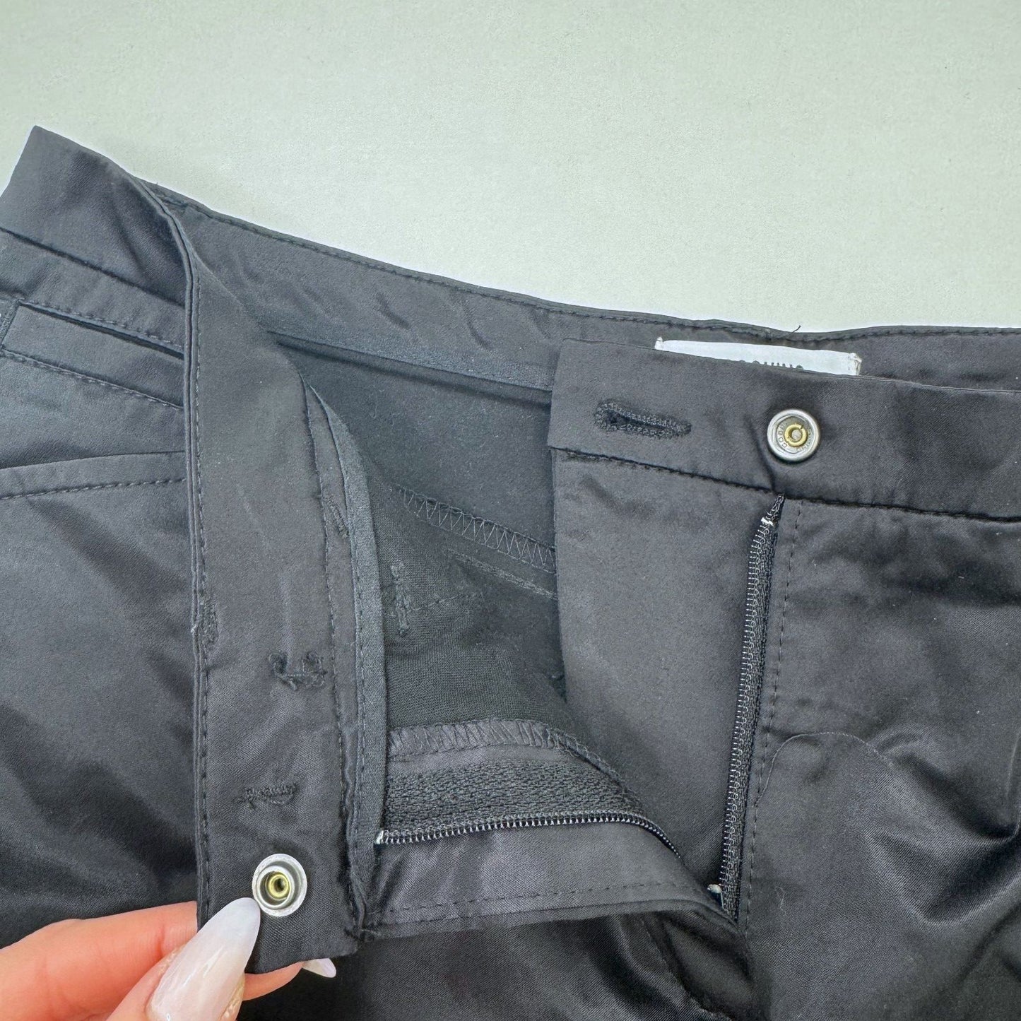 Y2K vintage Moschino Jeans bootcut trousers formal low rise satin hearts