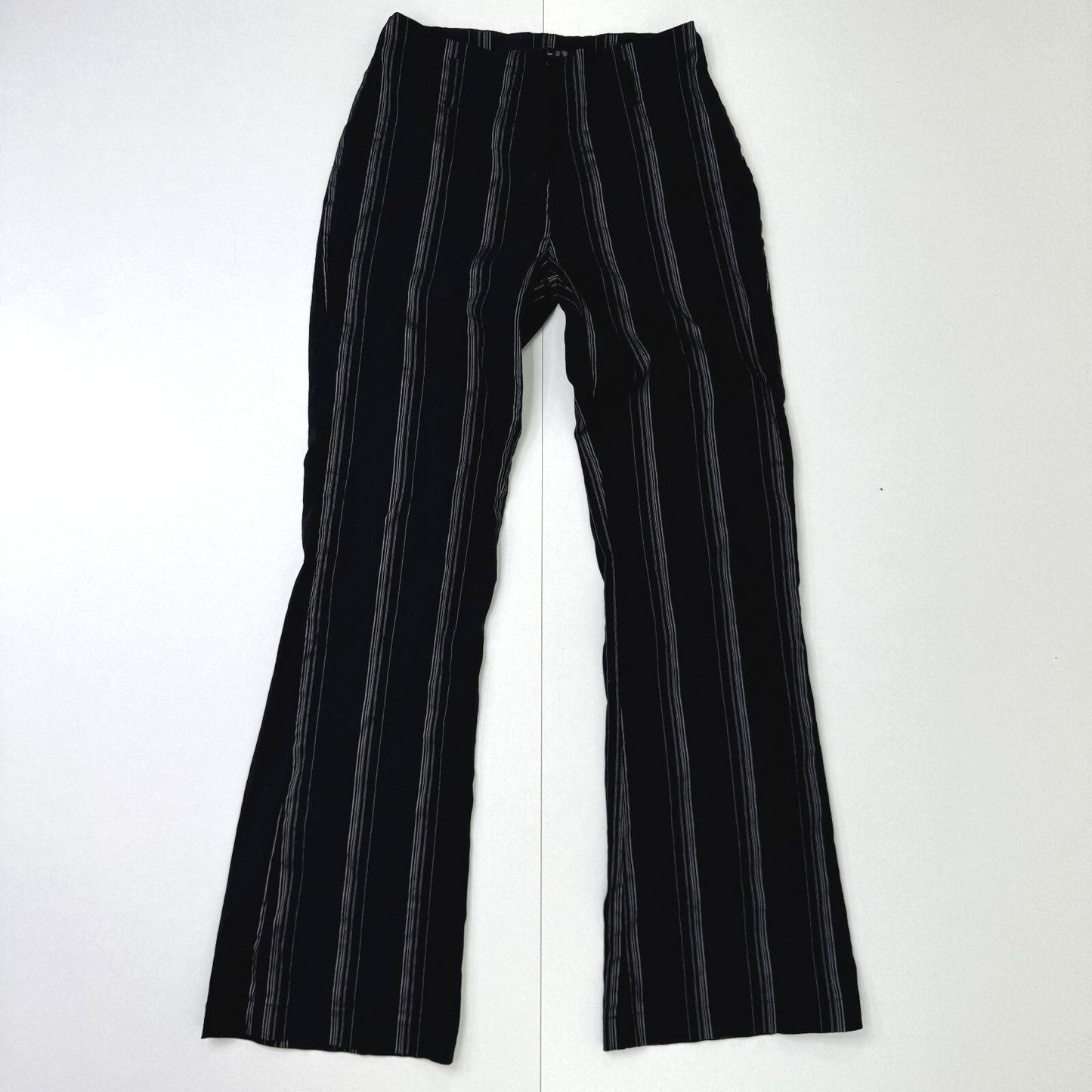 Y2K vintage bootcut trousers stretchy flare pinstripe stripe mid rise